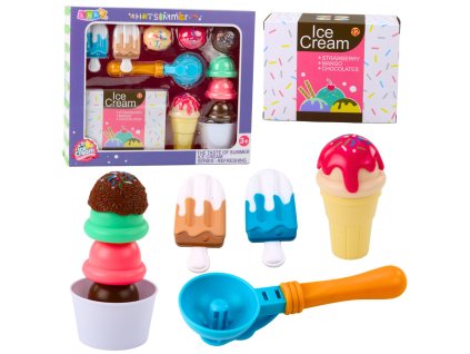 Dětský Zmrzlinový Kreativní Set - Barevné Atrakce pro Malé Cukráře