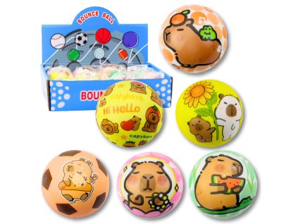 Piankový míček Kapibara 6,5 cm – zábava pro děti, bezpečný, certifikovaný CE a EN71