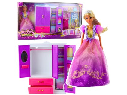 Anlily Panenka s Šatníkem a 24 Stylovými Doplňky