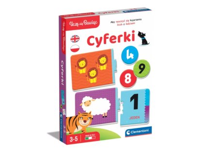 Clementoni Edukační Hra Čísla Matematika Česko-Anglicky Pro Děti 3-5 Let