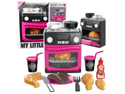 Dětská kuchyňka My Little Home - Růžová s realistickými světly a zvuky