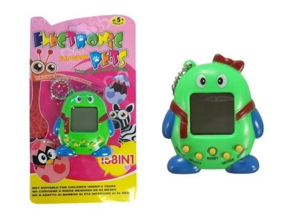 Elektronické Zvířátko Tamagotchi se Stužkou Zelené