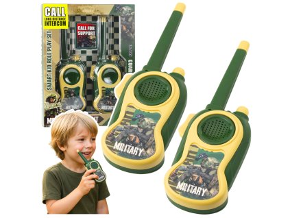 Dětské vojenské vysílačky s dosahem 300m - vojenský design pro malé průzkumníky