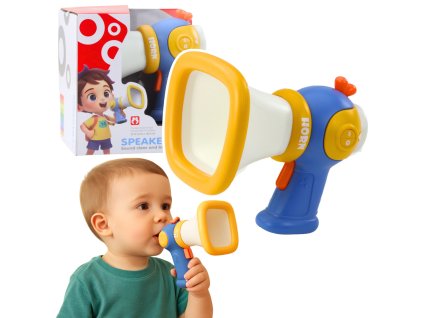 Dětský Interaktivní Megafon s Hlasovými a Světelnými Efekty - Modrý