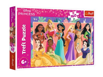 Disney Puzzle 160 dílků - Prawdziwe Księżniczki - Trefl 15427