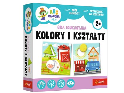 Edukační Hra - Barvy a Tvary ABC Malucha, Rodina Trefliků, FSC Certifikace