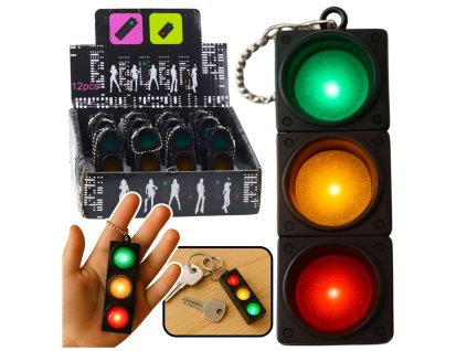 Edukační Klíčenka Brelok Semafor Se Světelnými Efekty