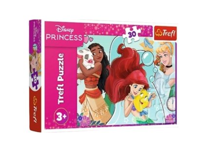 Edukační Puzzle Disney Princezny 30 dílků – Odvážné a Krásné