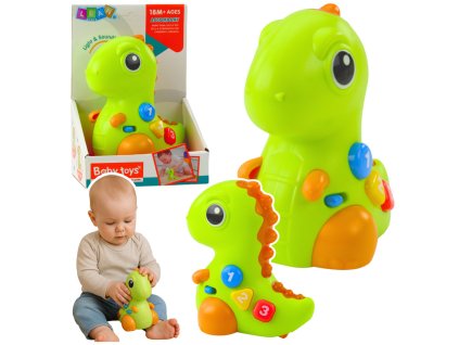 Interaktivní Dino Hračka: Světla, Zvuky, Pohyb pro Děti 18m+