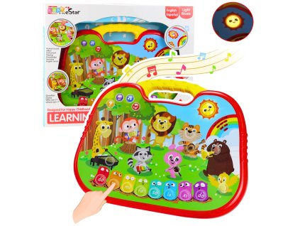 Interaktivní Vzdělávací Tabule Zvířata a Hudba pro Děti 3+