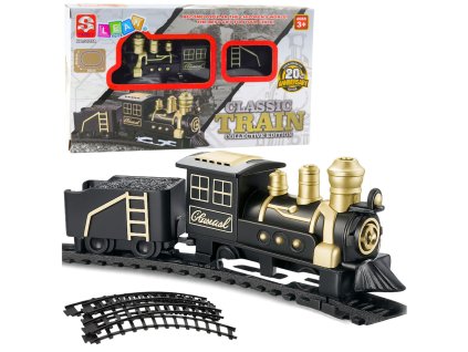 Klasický Dětský Vlakový Set s Lokomotivou a Vagónem – Kreativní Svět Železnic