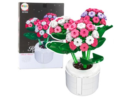 Konstrukční Sada Hortensie 342 Ks - Kreativní Dekorace Pro Milovníky Přírody