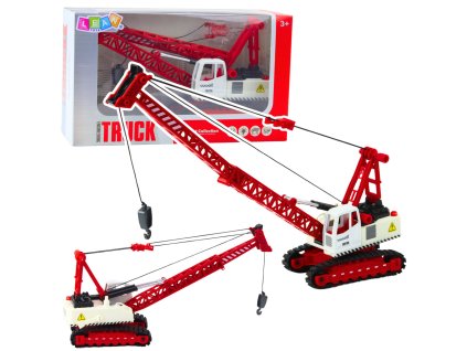 Kovový pásový jeřáb s realistickými světly a zvuky pro děti od 3 let