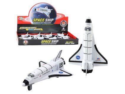 70449 kovovy vesmirny model s pohonem pull back discovery edition