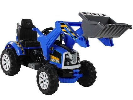 Akumulátorový Traktor s Bagříkovou Lžící Modrý