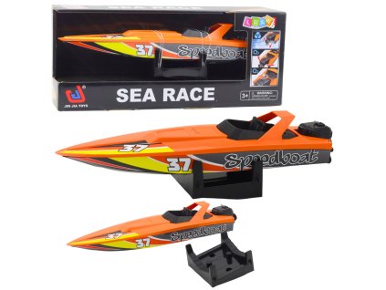Motorová Loď Oranžová SEA RACE na Klíček, Vrtulka, Sportovní Design