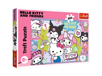 Puzzle 300 dílků - Szalone trio Hello Kitty - 23039 Trefl