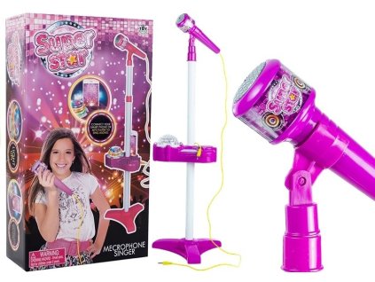 Mikrofon se Stojanem Podložkou pro MP3 + Projektor