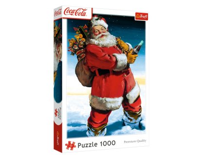 Vánoční Puzzle 1000 dílků Coca-Cola Santa, Trefl 10923