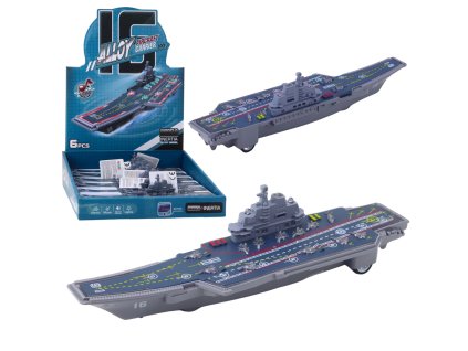 Vojenská letadlová loď 24 cm se světly a zvuky – realistický model pro děti od 3 let