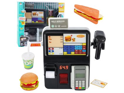 Dětská samoobslužná pokladna s terminálem a skenerem - interaktivní hračka
