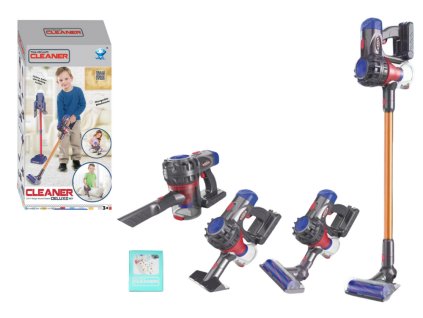 Dětský Zábavný Odkurzovač s Efekty Světel a Zvuků - Černý