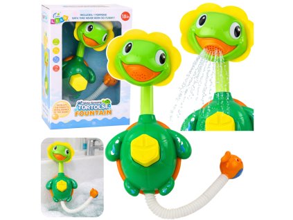 Sprchová hračkářská fontána Želva s rybkou - bezpečná zábava pro koupající děti