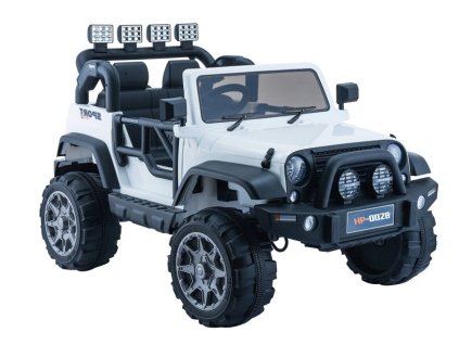 Elektrické auto Jeep HP012 Bílý na akumulátor