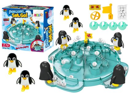 Hra Ledovec Tučňáků - Odpalování Sněhových Koulí