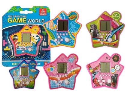 Kapesní Elektronická Hra Tetris Růžová