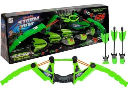 Sada Sportovní Luk 3 Šípy Zelený 58 cm