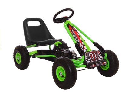 Gokart Zelený A-15 Nafukovací Kola