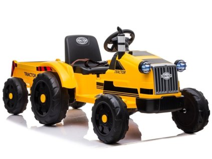 Traktor na Akumulátor s Přívěsem CH9959 Žlutý