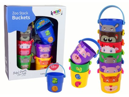 Sada Barevná Kýblíčka se Zvířátky Pyramida