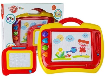 Mazací Tabule Sada 2 Ks Červeno-Žlutá