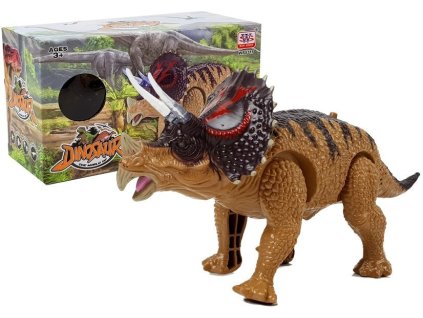 Žlutý Triceratops na Baterie