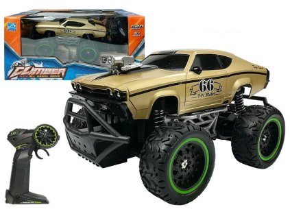 Zlaté RC Auto na Dálkové Ovládání 6,5 km/h Vysoká Kola