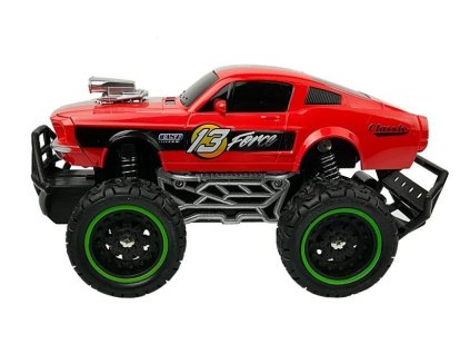 Dálkově Ovládané Auto R/C 6.5 km/h Vysoká Kola Červená