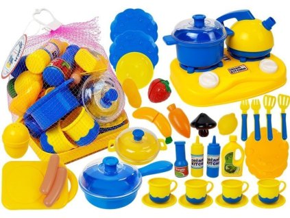 Sada Plastového Nádobí Malý Kuchař Hrníčky a Hrnce