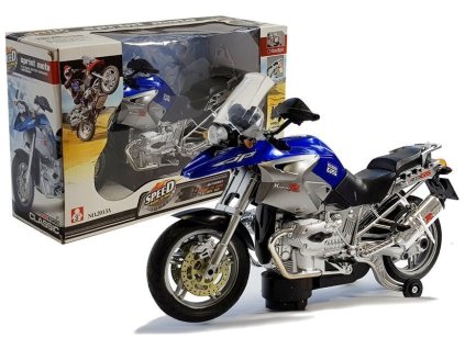 Dětská Bateriová Motorka s LED Světly a Hudbou Modrá