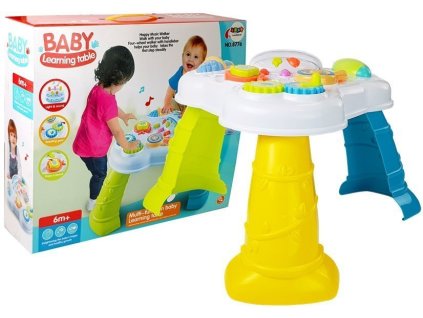 Edukační narozeninový stoleček s cukrovinkami a zvuky pro kojence