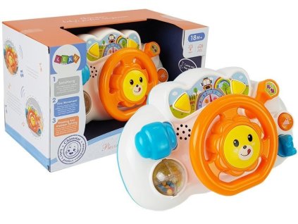 Interaktivní vzdělávací volant pro batole Oranžový