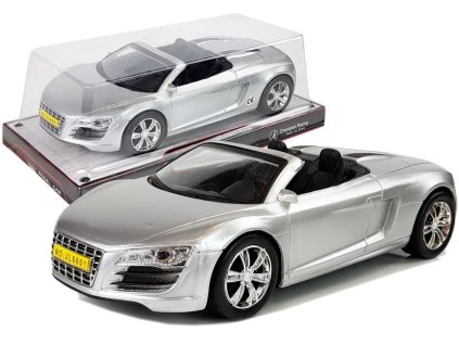 Kabriolet s Třecím Pohonem Stříbrný 1:18
