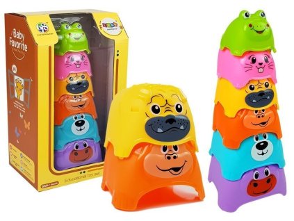 Stohovací Poháry pro Kojence - Zvířátka