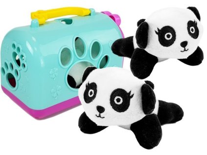 Malá Panda s Přepravkou Plyšová Hračka