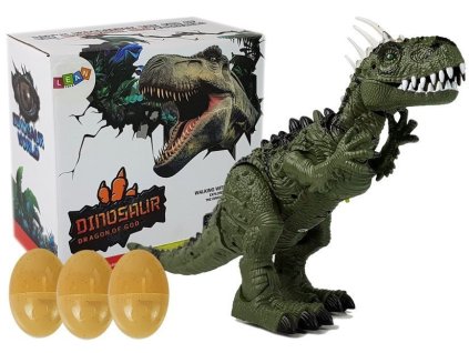 Zelený Dinosaurus na Baterie s Projektorem a Zvukem