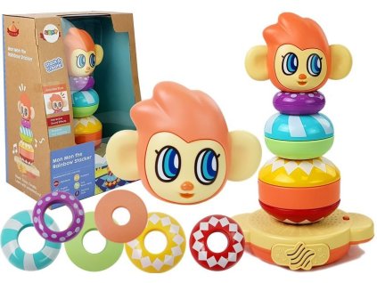 Edukativní opičí pyramidka se zvuky, učení čísel