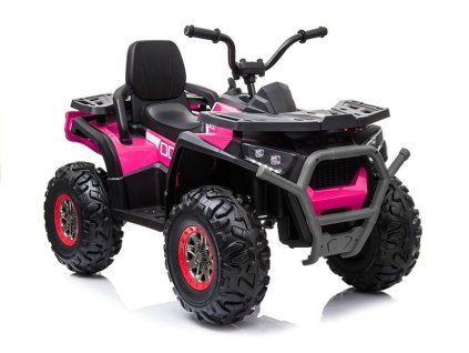 Růžový lakovaný akumulátorový čtyřkolka XMX607