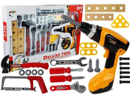 Sada nářadí pro kutily 29 prvků Vrtací kladivo Pila