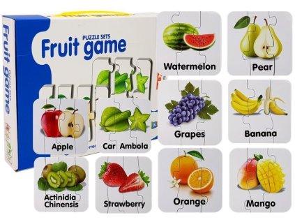 Edukační Puzzle - Ovoce 10 Spojení